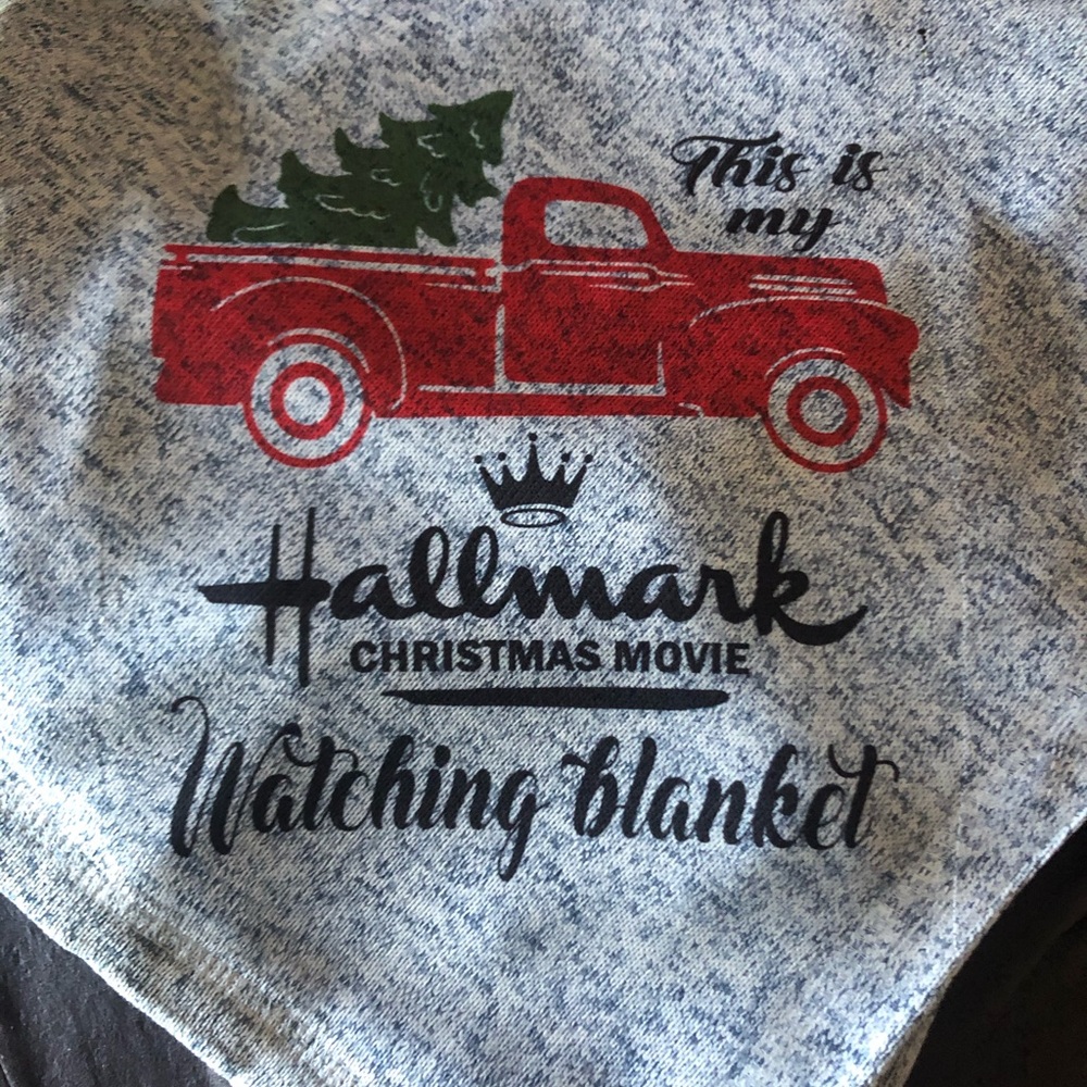 Christmas watching blanket